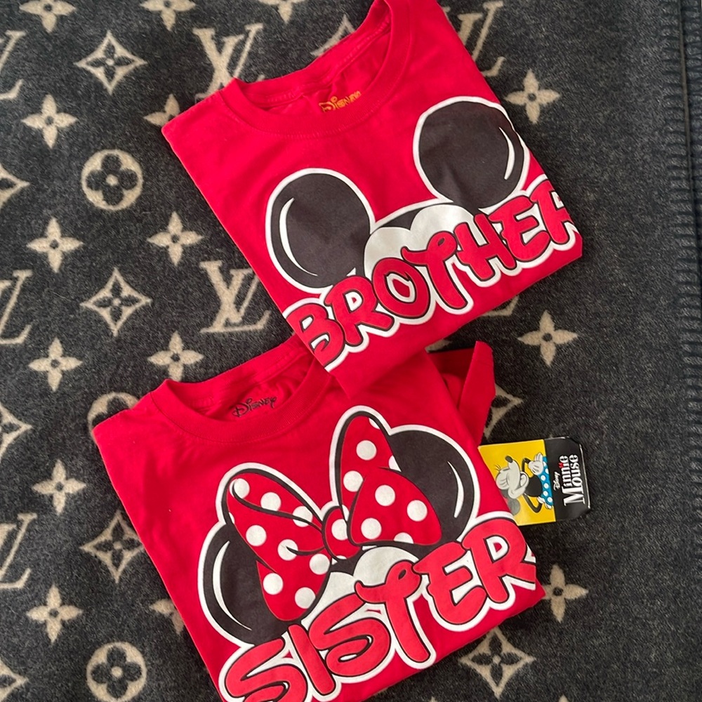 BNWT Disney Sister (10/12) and Brother (8) tshirts